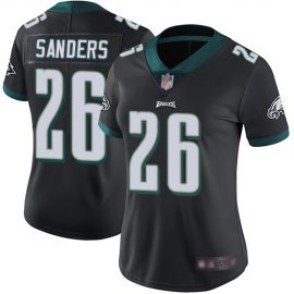 Nike Philadelphia Eagles #26 Miles Sanders Black Alternate Womens Stitched NFL Vapor Untouchable Limited Jersey