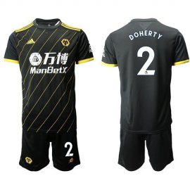 Wolves #2 Doherty Away Soccer Club Jersey