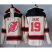 New Jersey Devils #19 Travis Zajac Cream Sawyer Hooded Sweatshirt Stitched NHL Jersey