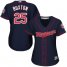 Minnesota Twins #25 Byron Buxton Navy Blue Alternate Womens Stitched MLB Jersey