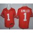 Buckeyes #1 Braxton Miller Red Limited Stitched NCAA Jersey