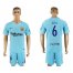 Barcelona #6 Xavi Away Soccer Club Jersey