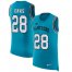 Nike Carolina Panthers #28 Mike Davis Blue Alternate Mens Stitched NFL Limited Rush Tank Top Jersey