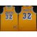 Los Angeles Lakers 32 Earvin Johnson Magic Nickname Yellow NBA Jerseys