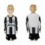 Juventus Blank Home Long Sleeves Kid Soccer Club Jersey