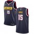 Mens Nike Denver Nuggets #15 Nikola Jokic Navy NBA Swingman Icon Edition Jersey
