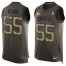 Nike Kansas City Chiefs #55 Frank Clark Green Mens Stitched NFL Limited Salute To Service Tank Top Jersey