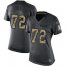 Nike Dallas Cowboys #72 Trysten Hill Black Womens Stitched NFL Limited 2016 Salute to Service Jersey