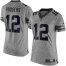 Nike Green Bay Packers #12 Aaron Rodgers Gray Womens Stitched NFL Limited Gridiron Gray Jersey