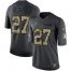 Nike Tennessee Titans #27 Eddie George Black Mens Stitched NFL Limited 2016 Salute To Service Jersey