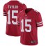 Nike San Francisco 49ers #15 Trent Taylor Red Team Color Mens Stitched NFL Vapor Untouchable Limited Jersey