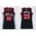 Womens Bulls #23 Michael Jordan Black Dress Stitched NBA Jersey