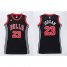 Womens Bulls #23 Michael Jordan Black Dress Stitched NBA Jersey