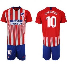 Atletico Madrid #10 Carrasco Home Soccer Club Jersey