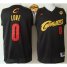 Cavaliers #0 Kevin Love Black(Red No.) Fashion The Finals Patch Stitched NBA Jersey