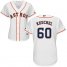 Houston Astros #60 Dallas Keuchel White Home Womens Stitched MLB Jersey