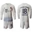 Bayern Munchen #18 Goretzka Away Long Sleeves Soccer Club Jersey
