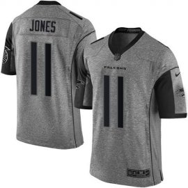 Nike Atlanta Falcons #11 Julio Jones Gray Mens Stitched NFL Limited Gridiron Gray Jersey
