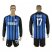Inter Milan #17 Medel Home Long Sleeves Soccer Club Jersey