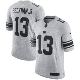 Nike New York Giants #13 Odell Beckham Jr Gray Mens Stitched NFL Limited Gridiron Gray II Jersey