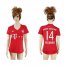 Womens Bayern Munchen #14 Pizarro Home Soccer Club Jersey