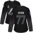 Adidas Tampa Bay Lightning #77 Victor Hedman Black 2022 Stanley Cup Final Patch Womens Alternate Authentic Stitched NHL Jersey Womens