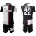 Juventus #22 Asamoah Home Soccer Club Jersey
