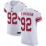 Nike New York Giants #92 Michael Strahan White Mens Stitched NFL Vapor Untouchable Elite Jersey