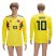 Colombia #10 James Home Long Sleeves Soccer Country Jersey