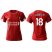 Womens Liverpool #18 Alberto M. Red Home Soccer Club Jersey
