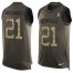 Nike Cincinnati Bengals #21 Mackensie Alexander Green Mens Stitched NFL Limited Salute To Service Tank Top Jersey