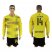Dortmund #14 Leitner Home Long Sleeves Soccer Club Jersey