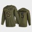 Seattle Seattle Kraken #5 Mark Giordano Mens Adidas Veterans Day 2022 Military Appreciation NHL Jersey – Olive Mens