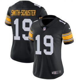 Nike Pittsburgh Steelers #19 JuJu Smith-Schuster Black Alternate Womens Stitched NFL Vapor Untouchable Limited Jersey