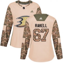 Adidas Anaheim Ducks #67 Rickard Rakell Camo Authentic 2017 Veterans Day Womens Stitched NHL Jersey