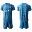 Bayern Munchen Blank Light Blue Goalkeeper Soccer Club Jersey
