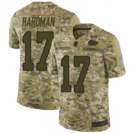 Nike Kansas City Chiefs #17 Mecole Hardman Camo Mens Stitched NFL Limited 2018 Salute To Service Jersey