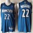 Minnesota Timberwolves 22 Andrew Wiggins Blue Revolution 30 Swingman NBA Jerseys