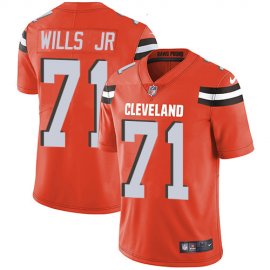 Nike Cleveland Browns #71 Jedrick Wills JR Orange Alternate Mens Stitched NFL Vapor Untouchable Limited Jersey