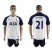 Tottenham Hotspur #21 Chadli White Home Soccer Club Jersey