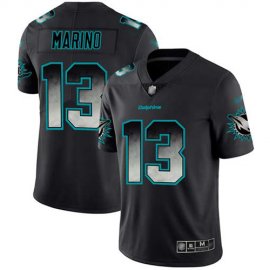 Nike Miami Dolphins #13 Dan Marino Black Mens Stitched NFL Vapor Untouchable Limited Smoke Fashion Jersey