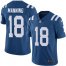 Nike Indianapolis Colts #18 Peyton Manning Royal Blue Team Color Mens Stitched NFL Vapor Untouchable Limited Jersey