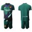 Barcelona Blank Green Goalkeeper Soccer Club Jersey