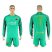 Barcelona #1 Ter Stegen Green Goalkeeper Long Sleeves Soccer Club Jersey