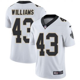 Nike New Orleans Saints #43 Marcus Williams White Mens Stitched NFL Vapor Untouchable Limited Jersey