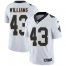 Nike New Orleans Saints #43 Marcus Williams White Mens Stitched NFL Vapor Untouchable Limited Jersey