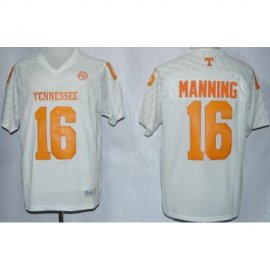 Tennessee Volunteers 16 Peyton Manning White College Football Techfit NCAA Jersey