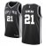 Mens Nike San Antonio Spurs #21 Tim Duncan Black NBA Swingman Icon Edition Jersey