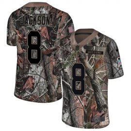 Nike Baltimore Ravens #8 Lamar Jackson Camo Mens Stitched NFL Limited Rush Realtree Jersey