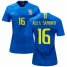 Womens Brazil #16 Alex Sandro Away Soccer Country Jersey